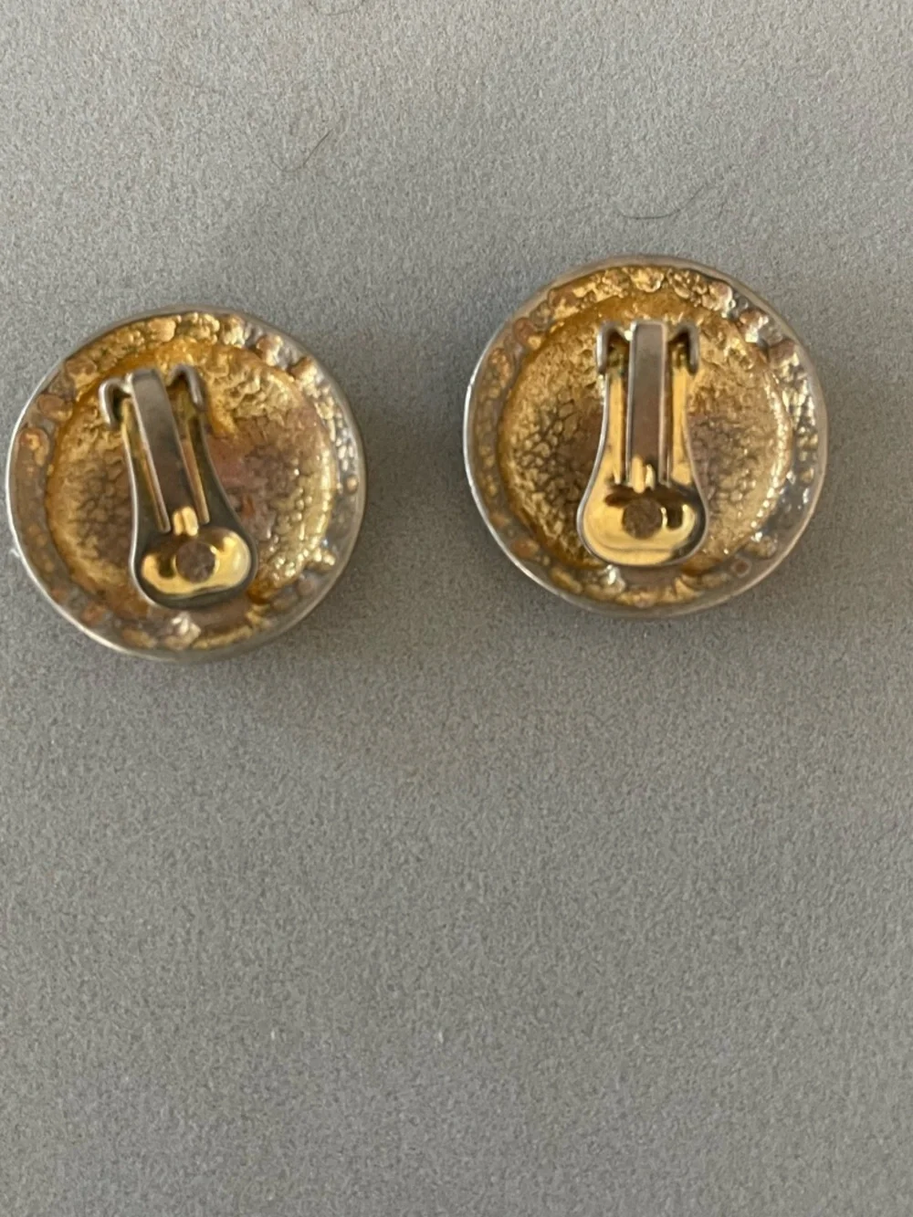 Nautical Wheel Enamel Clip-On Earrings